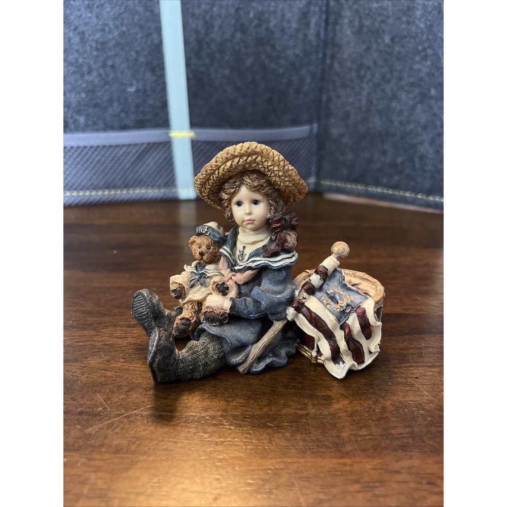 Yesterdays Child‎ BOYDS BEARS Figurine, Betsy with Edmund, #3503 - Patriotic